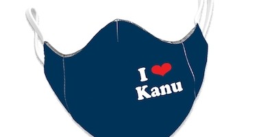 Mund- und Nasenschutzmaske "I Love Kanu"
