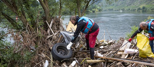 Nach Hochwasser: Clean River Project e.V. räumt im Moseltal auf