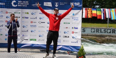 Stefan Hengst holt Weltcup-Bronze im Kajak-Cross in Tacen