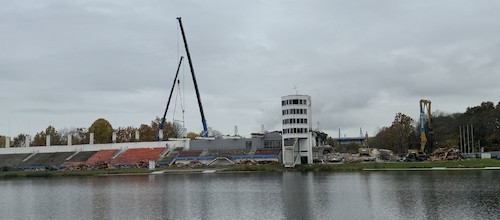 Umbauarbeiten der Duisburger-Regattabahn schreiten weiter voran