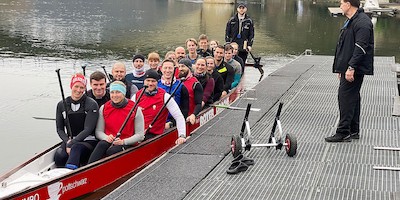 Drachenboot-Kadertests beim Mülheimer Kanu Verein